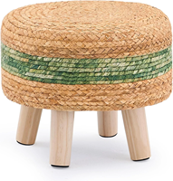 Jacinthe d'eau Pouf rond Patio Repose-pieds Décoration de la maison Matériaux naturels Écologique Fabriqué au Vietnam Durable Vente en gros