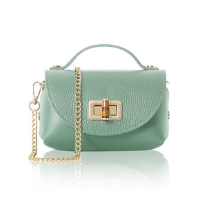 Bolso bandolera mini de cuero genuino hecho a mano en Italia - Product Image 1