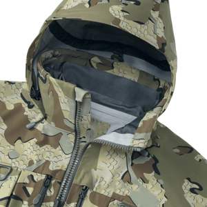Veste tactique de camouflage d'extérieur, polaire épaisse, fermeture éclair, capuche, col coupe-vent, respirante, chaude pour l'hiver, randonnée en montagne - Product Image 4