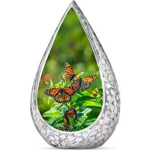 Venta caliente Urnas decorativas de lágrima modernas Urnas de cremación funeraria para cenizas humanas Exhibición de cenizas de adultos en casa desde la India - Product Image 1