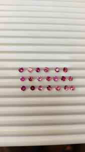 Turmalina Rosa real, forma redonda, corte brillante, piedras preciosas de turmalina sueltas facetadas para la fabricación de joyas de la India - Product Image 3