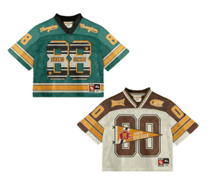 เสื้อเจอร์ซีย์ใส่เล่นฟุตบอลย้อนยุคแนววินเทจพิมพ์ลายกราฟิกแนวสตรีทแวร์พอดีตัวผ้าโพลีเอสเตอร์ - Product Image 5