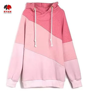 เสื้อกันหนาวมีฮู้ดสำหรับผู้หญิงเสื้อฮู้ดแบบสตรีทโอเวอร์ไซส์เปิดไหล่ตกโลโก้ออกแบบได้ตามที่ต้องการ - Product Image 5