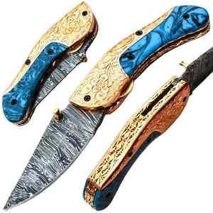 มีดพับเหล็กดามัสกัสมีดพับเหล็ก - Product Image 3