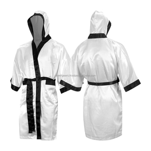 Conjunto de Bata de Boxeo de Satén Personalizada, Bata Premium con Capucha para Caminata al Ring, Equipo de Boxeo Transpirable con Logotipo Personalizado al por Mayor - Product Image 1