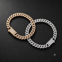 Bracelet unisexe hip-hop en zircon cubain de 6 mm, en tungstène, personnalisable, accessoire de mode transfrontalier pour homme