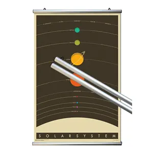 Barre de fixation en aluminium de 70 cm pour affiches (paire) – Catégorie de produit : Crochets et rails - Product Image 4