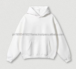 Sudaderas con capucha de alta calidad para hombre, sudaderas con capucha Unisex de gran tamaño, logotipo personalizado, sudaderas con capucha de algodón personalizadas para hombre de peso pesado en blanco - Product Image 3