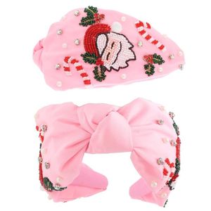 Handmade Stylish Design <b>Girls</b> <b>Hair</b> <b>Band</b> Trendy Multicolor Beaded Embroidery for Wedding Merry Christmas Day - Product Image 2