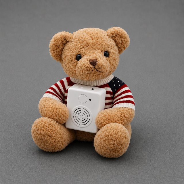 Custom 4MB USB Downloadable Sound Module Voice Recorder Box Push Button Music Player for Stuffed Plush Doll Toy