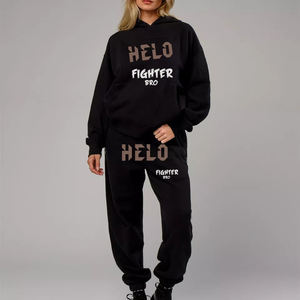 Chándal de moda, sudadera con cremallera, pantalones de chándal, conjunto con capucha, Jogger de mujer, ajustado, - Product Image 6