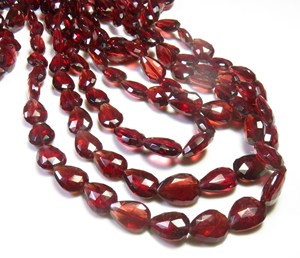 ลูกปัดโกเมนเกรดท็อปลูกปัดขนาด18 "เส้น7x5-10x7มม. ลูกปัดอัญมณีเหลี่ยมเพชรพลอยโกเมนสำหรับเครื่องประดับ - Product Image 6