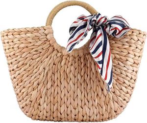 Sac à main en jacinthe d'eau d'été écologique pour femmes avec poignée en anneau Nouveau design Simple cadeau de beauté naturelle du Vietnam - Product Image 1