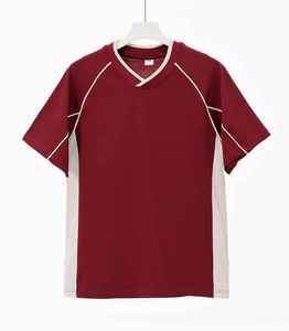 <b>Men's</b> Summer Short Sleeve T-shirt Youth <b>Polo</b> Shirt <b>Men's</b> <b>Polo</b> cotton polyester V-<b>neck</b> T-shirt Solid Color <b>Men</b> Casual T shirt - Product Image 1