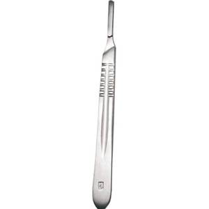 Manche de scalpel ergonomique n°4 4 poignées de scalpel en acier inoxydable de haute qualité, compatibles avec les grandes lames chirurgicales, ciseaux chirurgicaux, couteau - Product Image 5
