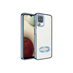 Coque en silicone pour Samsung Galaxy M12 avec logo Omega, protection de l'appareil photo, couleur bleu Sierra, compatible avec A53, A34, A03S, A24, A22 - Product Image 1