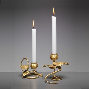 Bougeoir moderne en métal de luxe Décoration de maison élégante Styliste Lightning Design pour mariage Noël Tous les jours Occasions spéciales - Product Image 2