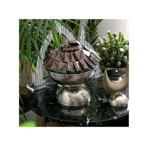 Cuencos y platos de Chocolate de Metal de alta calidad, precio al por mayor, superventas, hechos a mano para decoración de vajilla de boda, cuencos para servir - Product Image 3