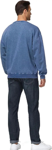 Sudadera de Cuello Redondo Cuadrada, de Algodón 100%, Lavada con Ácido, de Alta Calidad, con Logo Personalizado OEM, para Hombre - Product Image 5