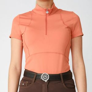 Camisa ecuestre personalizada estirable manga corta venta al por mayor camisetas de equitación - Product Image 6