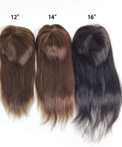 Atmungsaktives Design Fisch netz Natürliches jungfräuliches Haar Nahtloses Fisch netz <span class=keywords><strong>Integration</strong></span> Toupee Frauen Haarteil Topper - Product Image 3