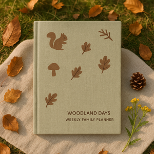 लैब्सन वुडलैंड थीम साप्ताहिक परिवार प्लानर के साथ साप्ताहिक परिवार प्लानर गिर जाता है - Product Image 1