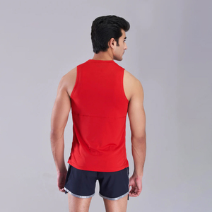 Débardeur côtelé d'été de couleur unie en coton pour hommes, avec logo personnalisé, haut d'entraînement de gymnastique, broderie de poche, impression musculaire décontractée, vente en gros - Product Image 6