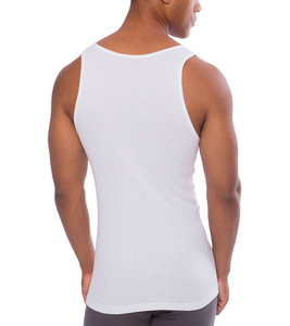 เสื้อกล้ามรัดรูปผ้าฝ้ายสแปนเด็กซ์สำหรับผู้ชายเสื้อกล้ามกระชับกล้ามเนื้อผลิตจากจีน - Product Image 2