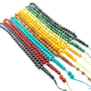 Rosarios islámicos de resina personalizados Tasbih para el culto de Ramadán y regalos religiosos para hombres y mujeres Tasbih de resina de alta calidad - Product Image 5