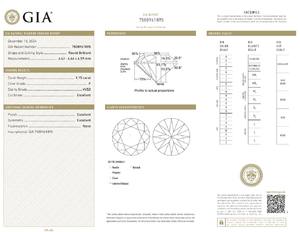 เพชร B2B บริสุทธิ์สำหรับ Gia ได้รับการรับรองจากเพชรสีขาวหลวมๆ1.15 CT สี L ทรงกลมตามธรรมชาติไหลแบบ L ผ่านการเจียระไนแบบบริสุทธิ์ - Product Image 2