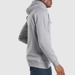 Logo personnalisé hommes vêtements de sport 2025 Slim Fit sweats à capuche hommes pull décontracté sweats à capuche respirants confortables basiques coton mélangé - Product Image 3