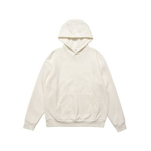 Sweat à capuche unisexe en polaire de couleur unie, design simple, col rond, coton de haute qualité, veste en jersey, sweat à capuche de haute qualité - Product Image 2