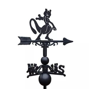 Girouette en fer d'inspiration vintage élégante avec une charmante figure animale pour les ornements de jardin de maison ou de ferme - Product Image 3