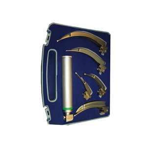 Ensemble de laryngoscope portable avec lumière LED lumineuse et construction métallique durable - Product Image 2