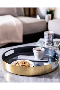 ถาดอลูมิเนียมสำหรับเสิร์ฟเครื่องดื่มชากาแฟสำหรับห้องนั่งเล่นหรือร้านอาหาร - Product Image 3