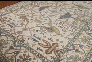 Personalizable de lujo 9x12 pies moderno tradicional nuevo Oushak indio corredor alfombra hecha a mano tamaño personalizado disponible hogar abstracto oración - Product Image 5