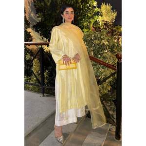Robe longue en satin formelle pour femme Baneen, col mandarin, manches longues, pour le printemps - Product Image 1