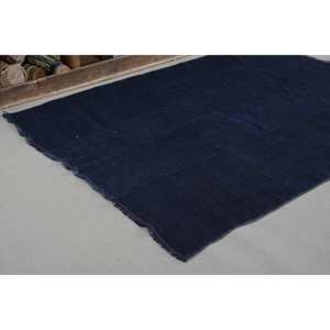 Traditional Black <b>Vintage</b> Turkish <b>Rug</b> 4.3 X 5.5ft Handmade Wool Polyester Patchwork Rectangle Design Latex for Hallway for Room - Product Image 5