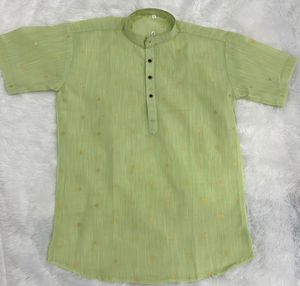 Las últimas camisas ligeras de lino con 3 botones con Jacquard Butta Work, perfectas para ropa informal - Product Image 6