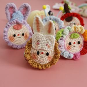 <b>Cute</b> Cartoon Doll Design Hand-Knitted Pure Cotton Coin <b>Purse</b> Wallet Fashionable Accessories - Product Image 4