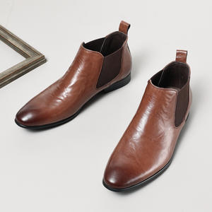 Elegantes Botas Cortas de Piel de Vacuno de Primera Calidad con Forro Transpirable y Resistentes al Desgaste para Uso Diario, Viajes y Actividades al Aire Libre - Product Image 1