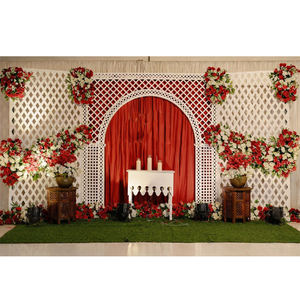 Panneaux métalliques découpés au laser de haute qualité, modernes et luxueux pour la décoration de mariage, tailles personnalisées, légers, professionnels, pour la scène, photomaton - Product Image 1