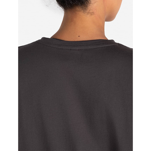 Venta al por mayor Premium gris oscuro de las mujeres Casual Pump Cover Camiseta de manga corta de longitud completa cuello redondo 100% algodón Yoga Fitness Tee - Product Image 3