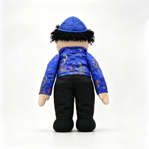 Marioneta de Peluche con Orejas Móviles, Camisa a Cuadros Verde, Pantalones Color Bronceado, Juguete de Peluche Suave de 12 cm, Accesorios de Cumpleaños para Niños de 5 a 7 Años - Product Image 5