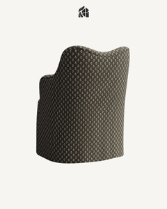 Silla de Comedor Moderna, Ergonómica y Duradera, Tapizada, con Respaldo Curvo y Patas de Madera, Tapizada en Tela de Poliéster, para Uso Doméstico y Comercial - Product Image 3
