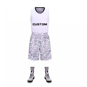 Meilleur prix, design de logo personnalisé, maillot de basket respirant à séchage rapide, numéros, ensembles d'uniformes de basket pour hommes, 100% polyester - Product Image 4