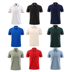 2025 logotipo personalizado impreso algodón Golf para Polo para hombres de alta calidad Ajuste de gran tamaño caída hombro Puff técnica Simple sólido - Product Image 6
