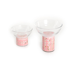 Ensemble de 2 bols décoratifs en acrylique pour fruits et table à manger, base en résine de nacre, bol de service en acrylique transparent, bol de ménage - Product Image 5