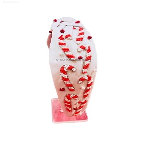 Beaded <b>Headbands</b> Christmas Classy Hand Embellished Top Knotted Hair Accessories for Girls <b>Women</b> Kids - Product Image 6