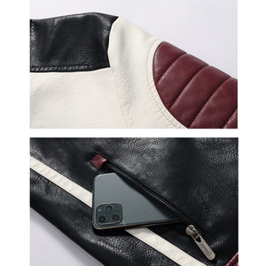 Veste de course en cuir tout en toile noire avec capuche amovible pour hommes de Grand Power Industries - Product Image 4